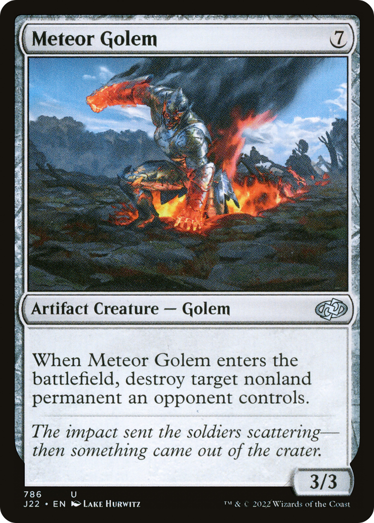 Meteor Golem (J22-786) - Jumpstart 2022 - Premium MTG Single from Wizards of the Coast - Just $0.08! Shop now at Game Crave Tournament Store