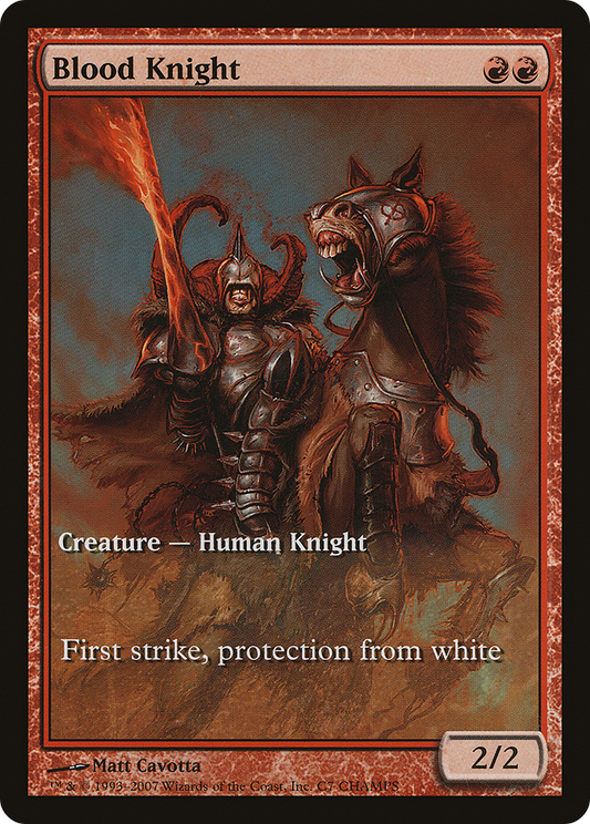 Blood Knight (PCMP-007) - Champs and States - Premium MTG Single from Wizards of the Coast - Just $2.34! Shop now at Game Crave Tournament Store