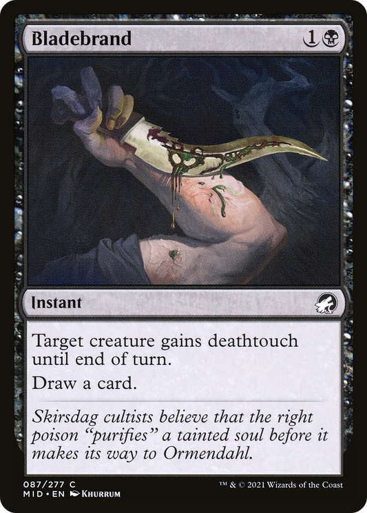 Bladebrand (MID-087) - Innistrad: Midnight Hunt Foil - Premium MTG Single from Wizards of the Coast - Just $0.08! Shop now at Game Crave Tournament Store