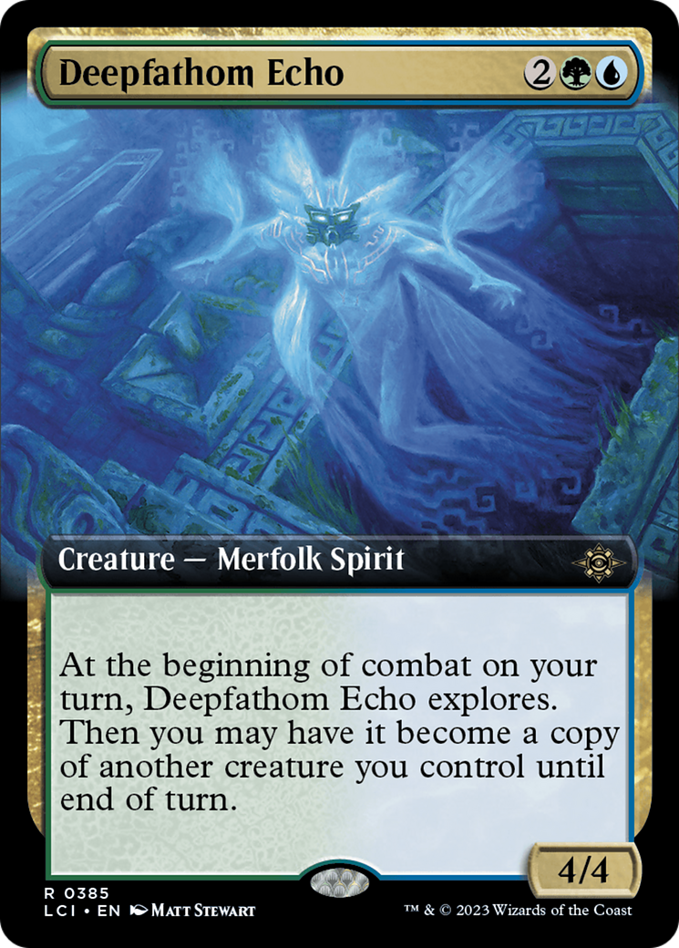 Deepfathom Echo (LCI-385) - The Lost Caverns of Ixalan: (Extended Art) - Premium MTG Single from Wizards of the Coast - Just $0.08! Shop now at Game Crave Tournament Store