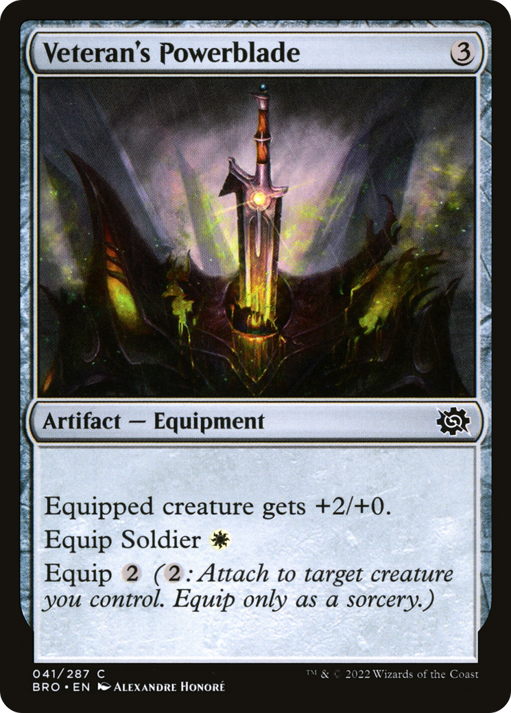 Veteran's Powerblade (BRO-041) - The Brothers' War - Premium MTG Single from Wizards of the Coast - Just $0.08! Shop now at Game Crave Tournament Store