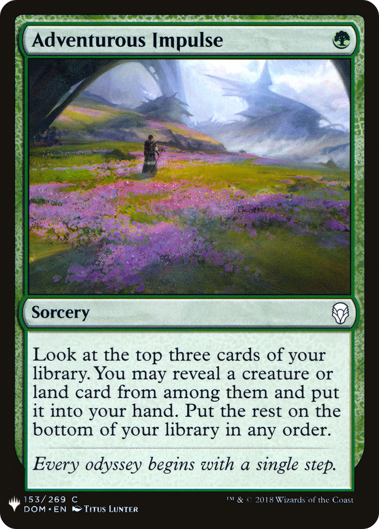 Adventurous Impulse (MB1-1110) - Mystery Booster - Premium MTG Single from Wizards of the Coast - Just $0.25! Shop now at Game Crave Tournament Store