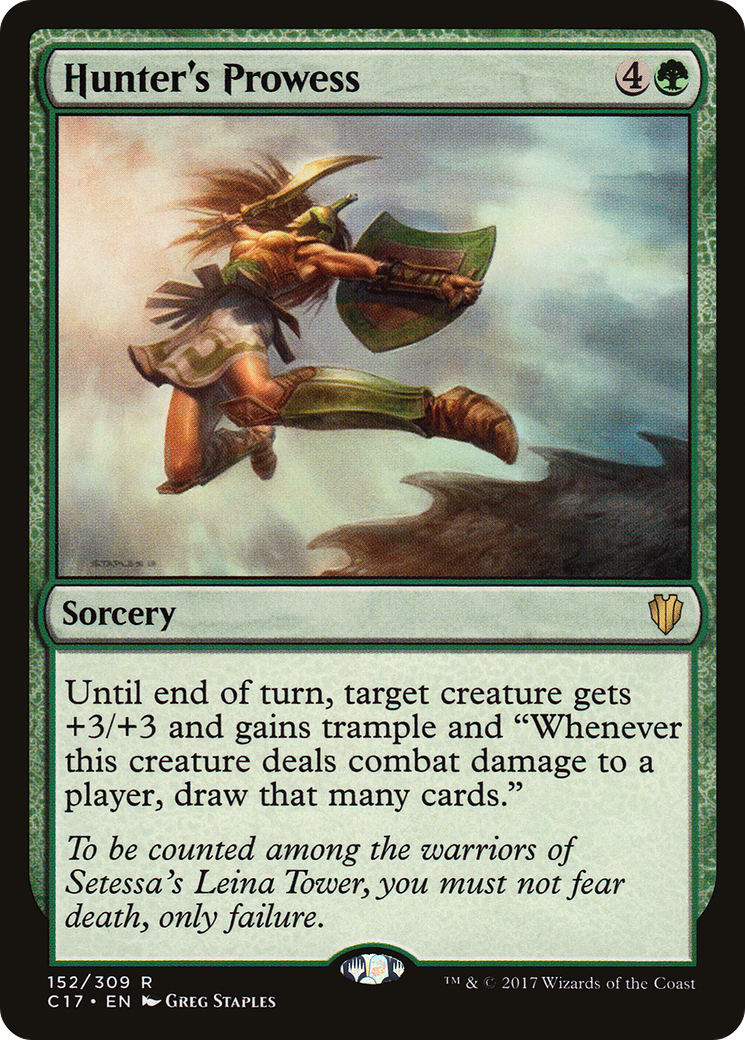 Hunter's Prowess (C17-152) - Commander 2017 - Premium MTG Single from Wizards of the Coast - Just $0.30! Shop now at Game Crave Tournament Store