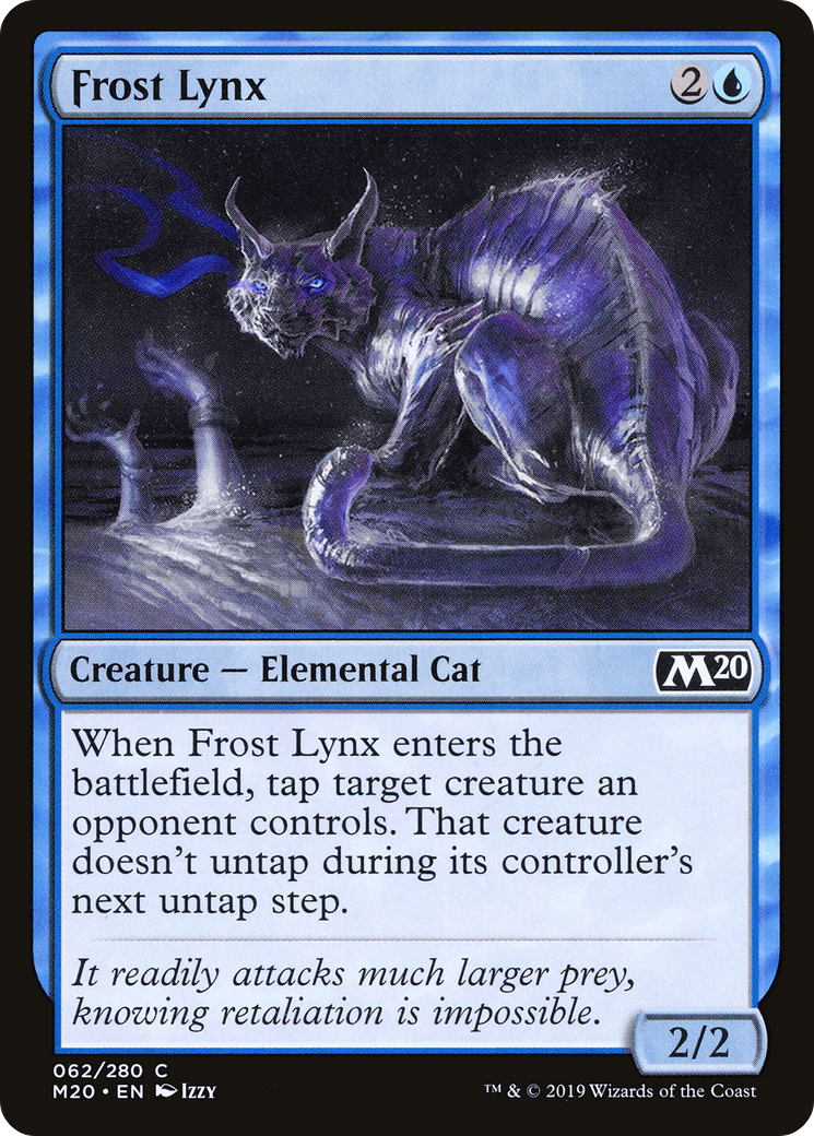 Frost Lynx (M20-062) - Core Set 2020 Foil - Premium MTG Single from Wizards of the Coast - Just $0.25! Shop now at Game Crave Tournament Store