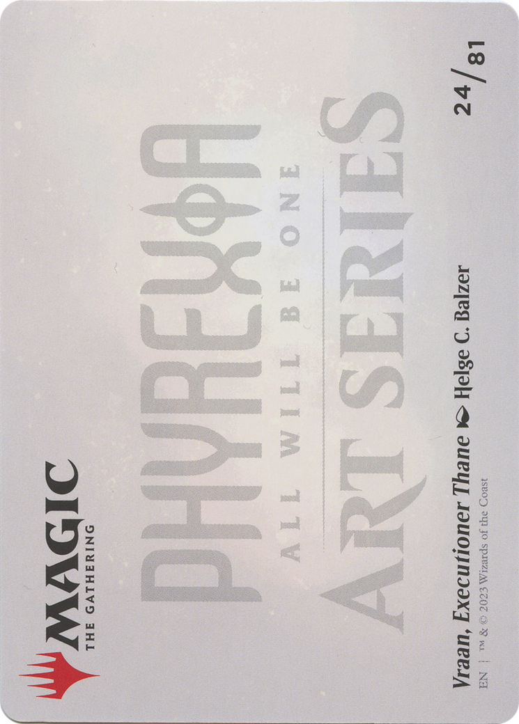 Vraan, Executioner Thane // Vraan, Executioner Thane (AONE-024) - Phyrexia: All Will Be One Art Series (Borderless) Foil - Premium MTG Single from Wizards of the Coast - Just $0! Shop now at Game Crave Tournament Store