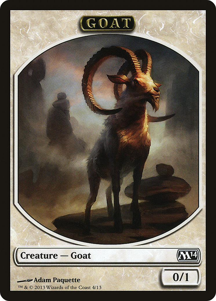 Goat (TM14-004) - Magic 2014 Tokens - Premium MTG Single from Wizards of the Coast - Just $0.26! Shop now at Game Crave Tournament Store