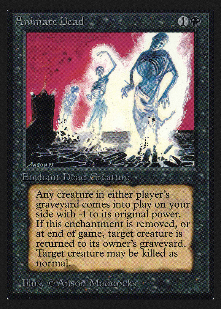 Animate Dead (CEI-093) - Intl. Collectors' Edition - Premium MTG Single from Wizards of the Coast - Just $39.99! Shop now at Game Crave Tournament Store