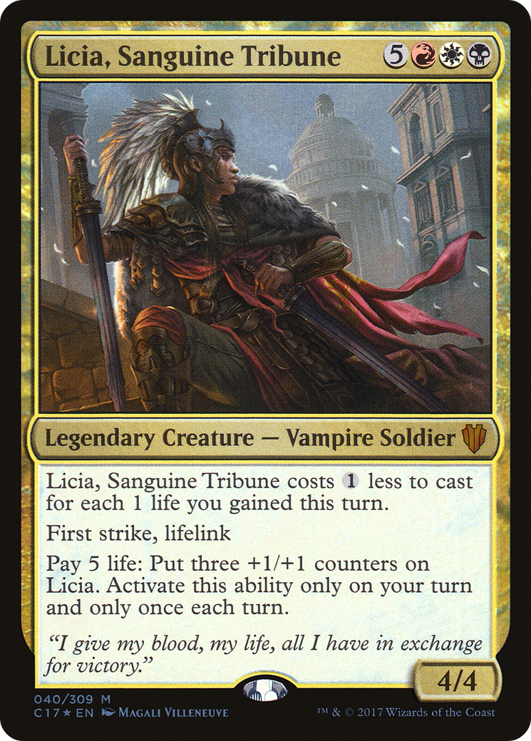 Licia, Sanguine Tribune (C17-040) - Commander 2017 Foil - Premium MTG Single from Wizards of the Coast - Just $3.90! Shop now at Game Crave Tournament Store