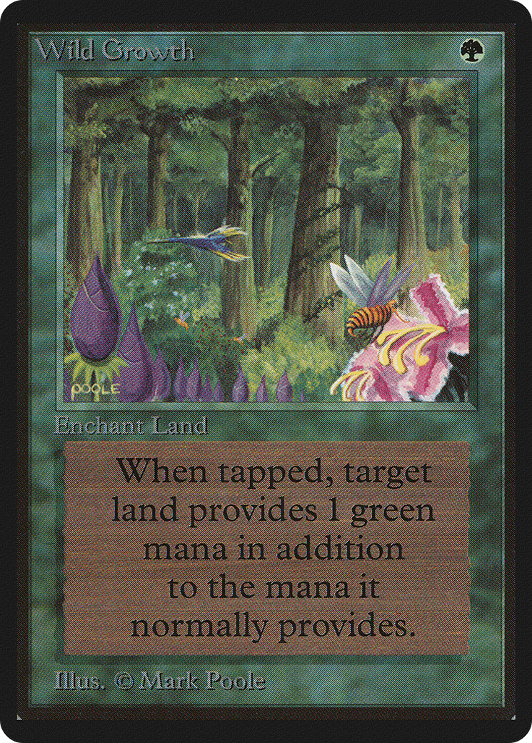 Wild Growth (LEB-230) - Limited Edition Beta - Premium MTG Single from Wizards of the Coast - Just $7.57! Shop now at Game Crave Tournament Store
