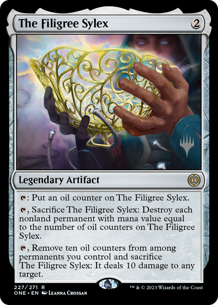 The Filigree Sylex (PONE-227P) - Phyrexia: All Will Be One Promos Foil - Premium MTG Single from Wizards of the Coast - Just $0.09! Shop now at Game Crave Tournament Store