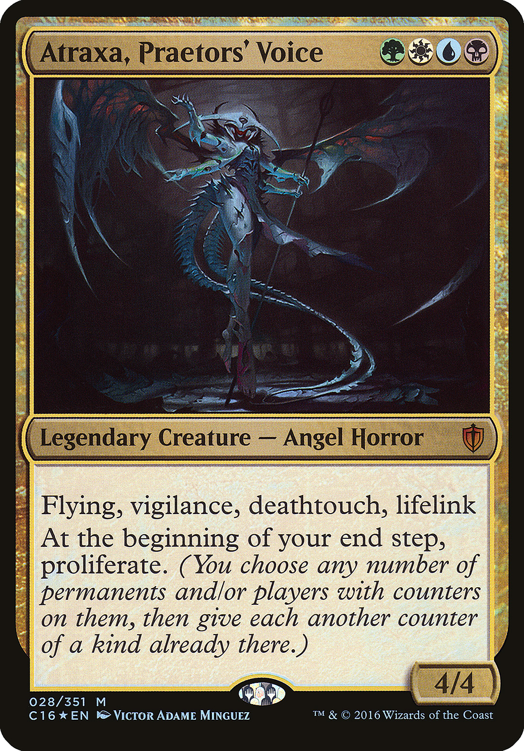 Atraxa, Praetors' Voice (OC16-028) - Commander 2016 Oversized Foil - Premium MTG Single from Wizards of the Coast - Just $6.30! Shop now at Game Crave Tournament Store