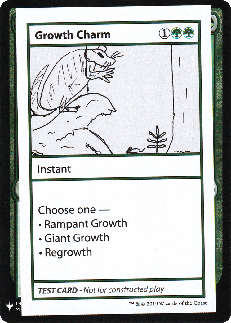 Growth Charm (CMB1-077) - Mystery Booster Playtest Cards 2019 - Premium MTG Single from Wizards of the Coast - Just $0.38! Shop now at Game Crave Tournament Store