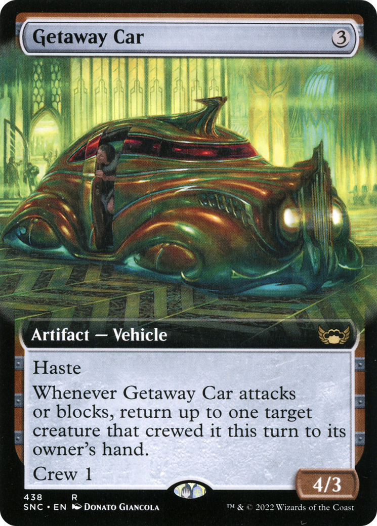Getaway Car (SNC-438) - Streets of New Capenna: (Extended Art) Foil - Premium MTG Single from Wizards of the Coast - Just $0.08! Shop now at Game Crave Tournament Store