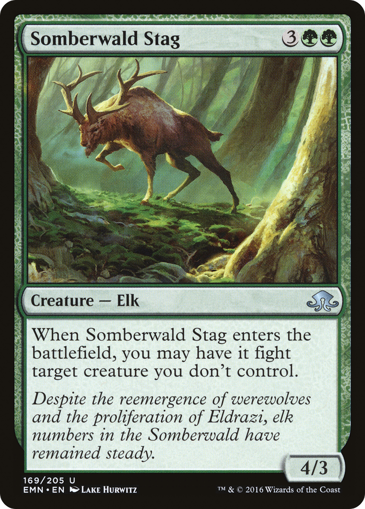 Somberwald Stag (EMN-169) - Eldritch Moon Foil - Premium MTG Single from Wizards of the Coast - Just $0.08! Shop now at Game Crave Tournament Store