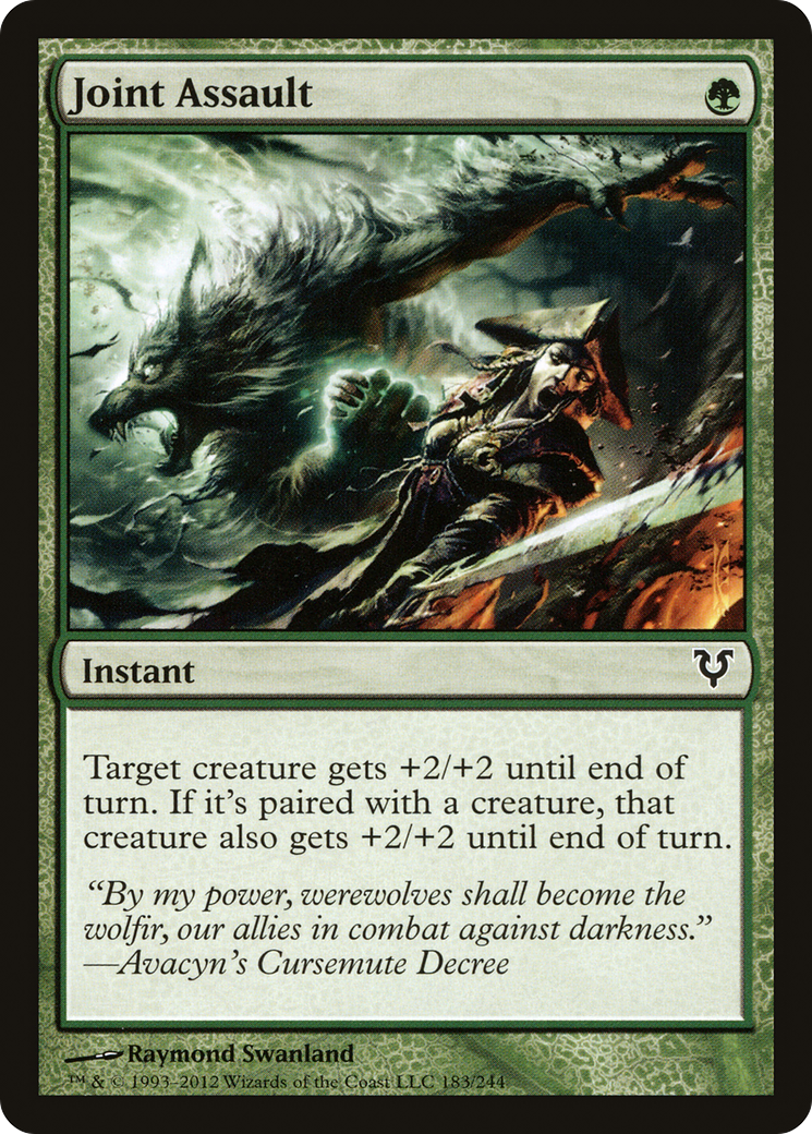 Joint Assault (AVR-183) - Avacyn Restored - Premium MTG Single from Wizards of the Coast - Just $0.21! Shop now at Game Crave Tournament Store