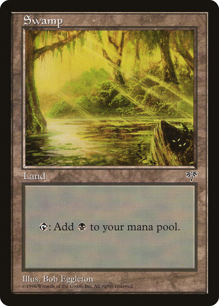Swamp (MIR-341) - Mirage - Premium MTG Single from Wizards of the Coast - Just $0.94! Shop now at Game Crave Tournament Store