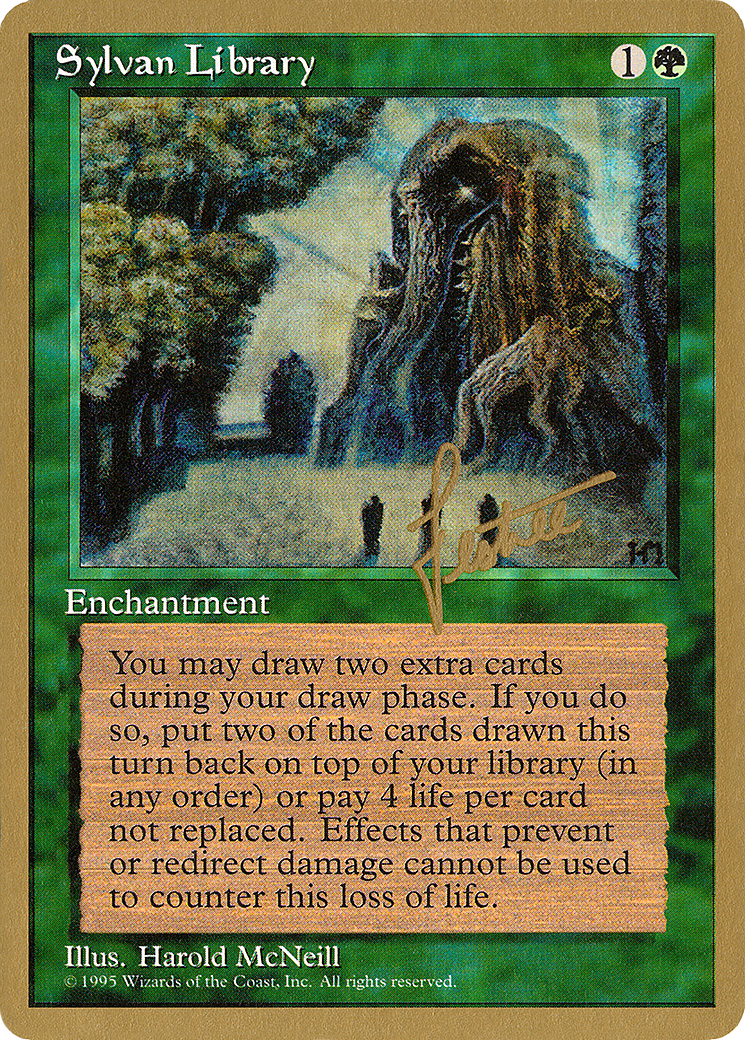Sylvan Library (PTC-BL273) - Pro Tour Collector Set - Premium MTG Single from Wizards of the Coast - Just $31.99! Shop now at Game Crave Tournament Store