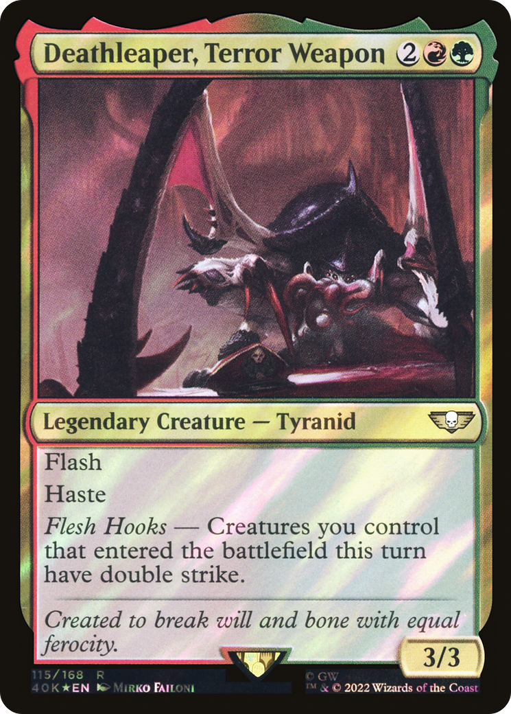 Deathleaper, Terror Weapon (40K-115★) - Warhammer 40,000 Commander Foil - Premium MTG Single from Wizards of the Coast - Just $0.28! Shop now at Game Crave Tournament Store