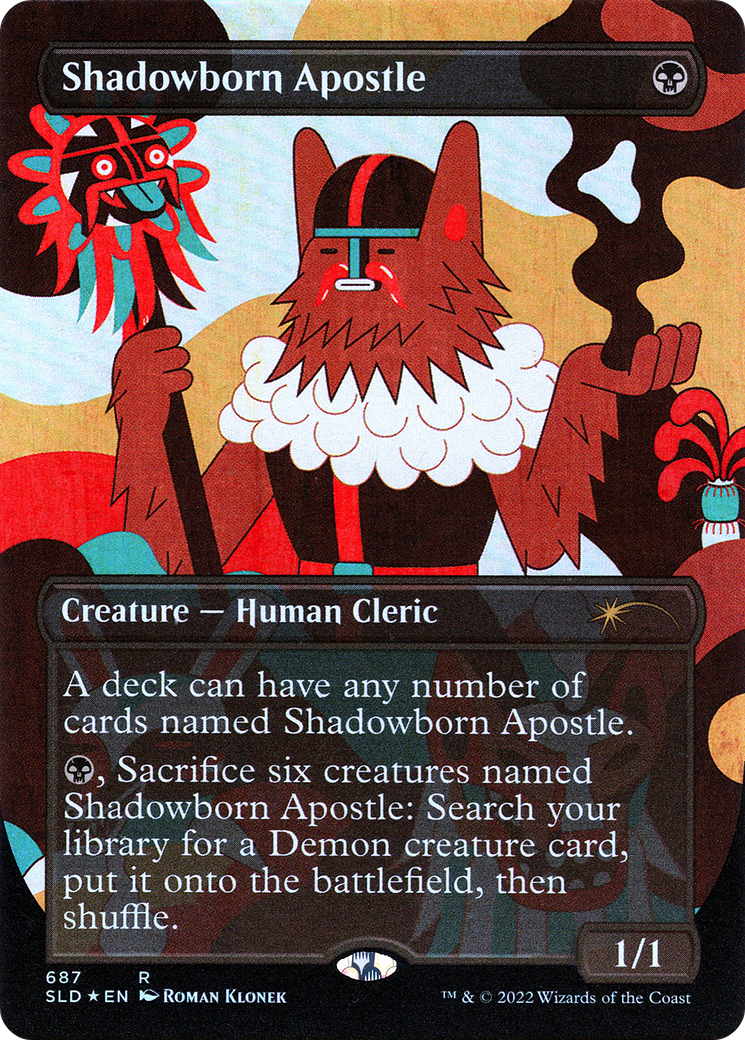 Shadowborn Apostle (SLD-687) - Secret Lair Drop (Borderless) Foil - Premium MTG Single from Wizards of the Coast - Just $7! Shop now at Game Crave Tournament Store
