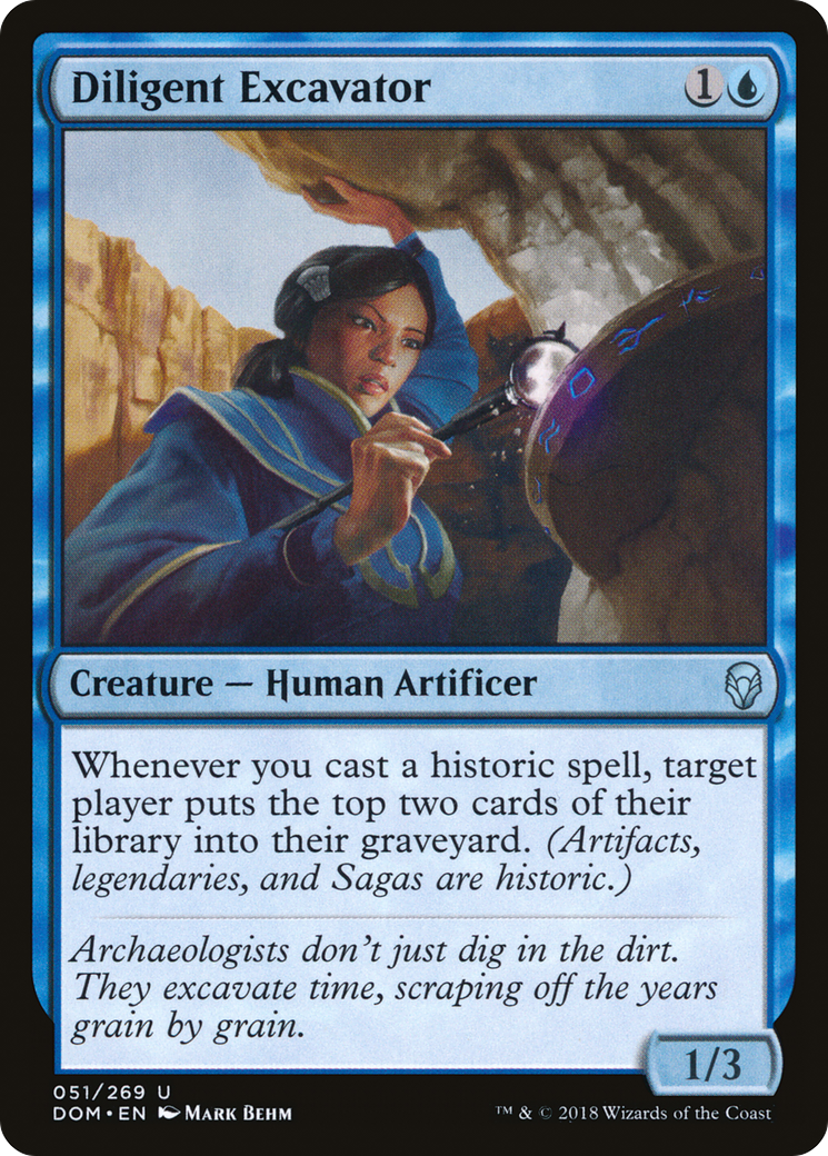 Diligent Excavator (DOM-051) - Dominaria Foil - Premium MTG Single from Wizards of the Coast - Just $0.42! Shop now at Game Crave Tournament Store