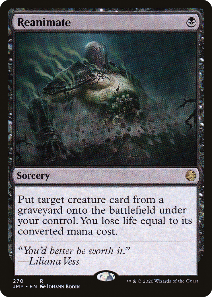 Reanimate (JMP-270) - Jumpstart - Premium MTG Single from Wizards of the Coast - Just $1.85! Shop now at Game Crave Tournament Store