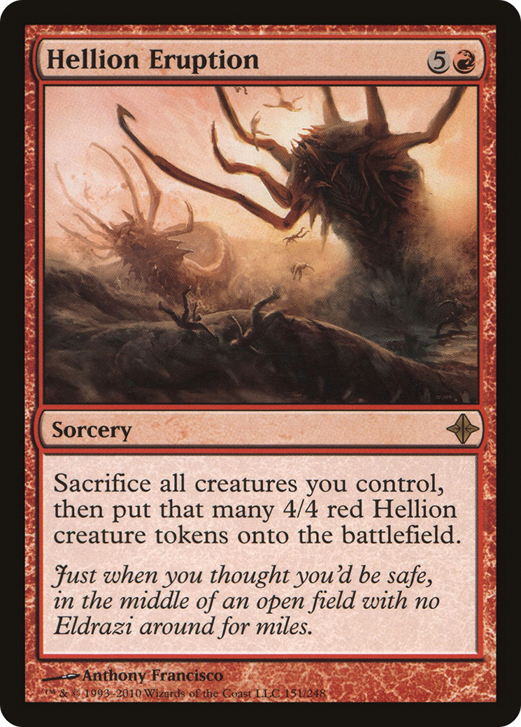 Hellion Eruption (ROE-151) - Rise of the Eldrazi Foil - Premium MTG Single from Wizards of the Coast - Just $0.20! Shop now at Game Crave Tournament Store