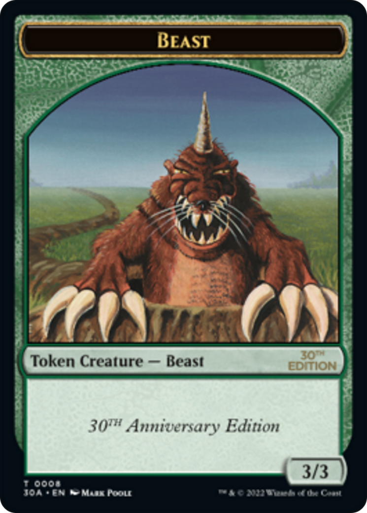 Beast (T30A-008) - 30th Anniversary Tokens - Premium MTG Single from Wizards of the Coast - Just $3.55! Shop now at Game Crave Tournament Store