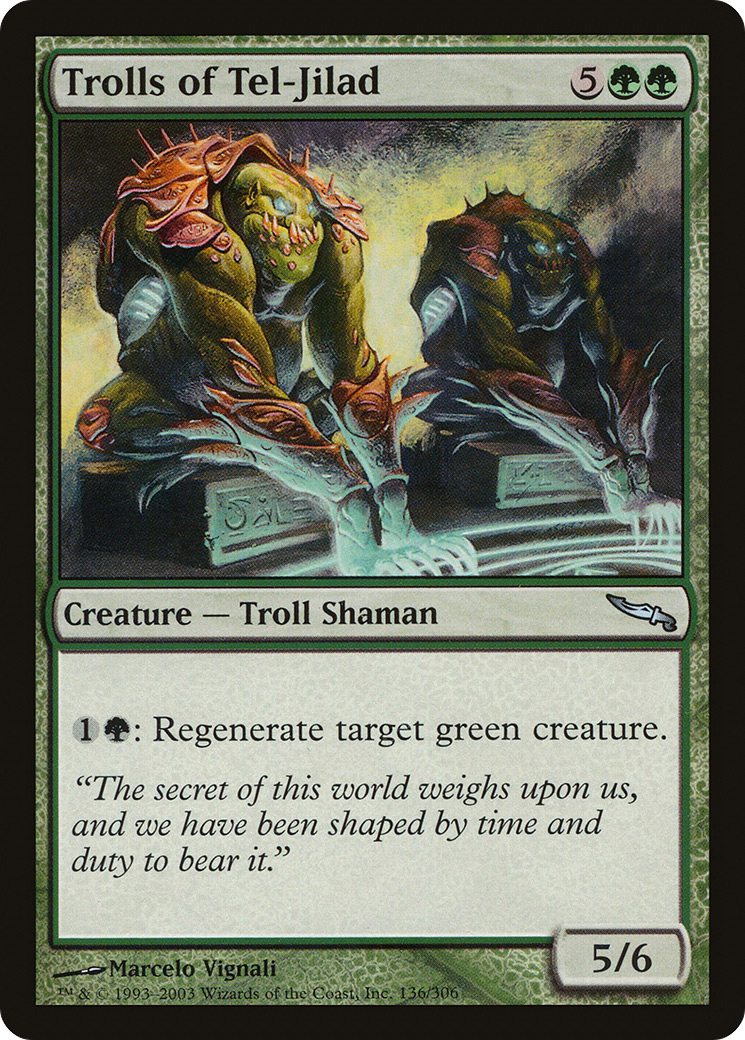Trolls of Tel-Jilad (MRD-136) - Mirrodin Foil - Premium MTG Single from Wizards of the Coast - Just $0.12! Shop now at Game Crave Tournament Store