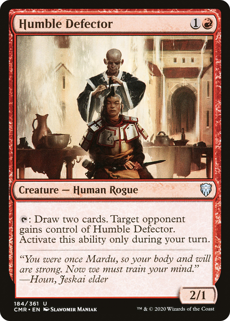 Humble Defector (CMR-184) - Commander Legends - Premium MTG Single from Wizards of the Coast - Just $0.08! Shop now at Game Crave Tournament Store