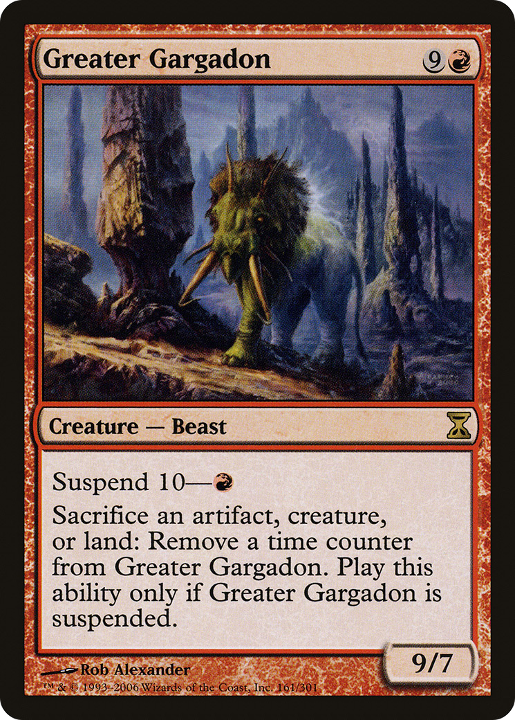 Greater Gargadon (TSP-161) - Time Spiral Foil - Premium MTG Single from Wizards of the Coast - Just $1.94! Shop now at Game Crave Tournament Store