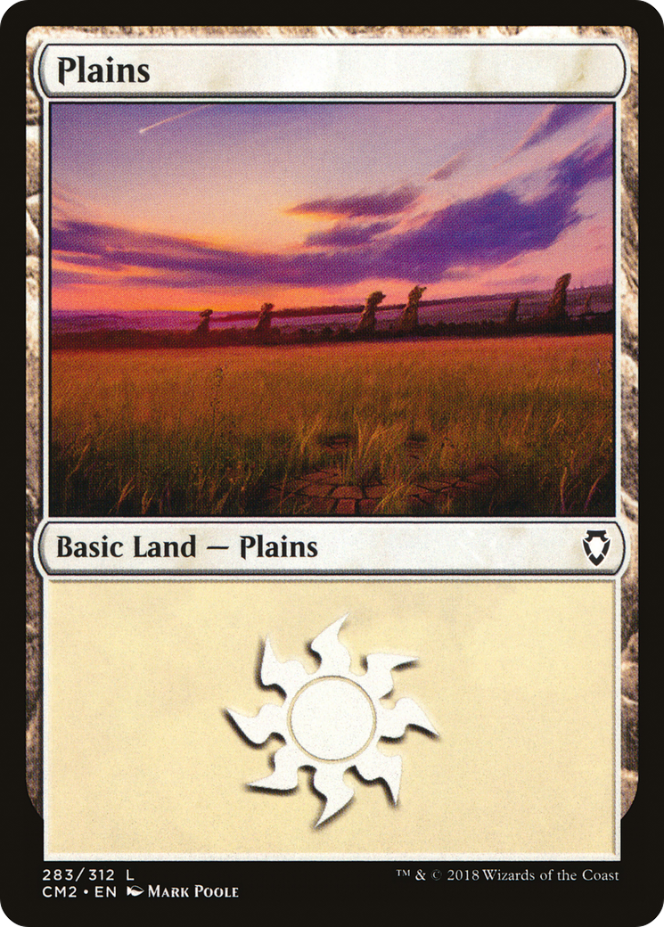 Plains (CM2-283) - Commander Anthology Volume II - Premium MTG Single from Wizards of the Coast - Just $0.16! Shop now at Game Crave Tournament Store