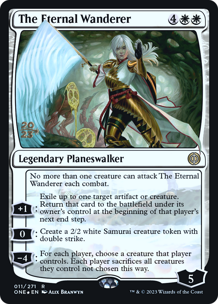 The Eternal Wanderer (PONE-11S) - Phyrexia: All Will Be One Promos Foil - Premium MTG Single from Wizards of the Coast - Just $2.20! Shop now at Game Crave Tournament Store