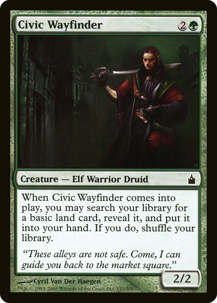 Civic Wayfinder (RAV-157) - Ravnica: City of Guilds - Premium MTG Single from Wizards of the Coast - Just $0.08! Shop now at Game Crave Tournament Store