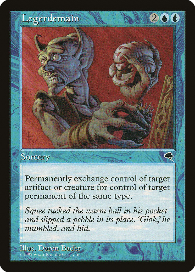 Legerdemain (TMP-072) - Tempest - Premium MTG Single from Wizards of the Coast - Just $0.11! Shop now at Game Crave Tournament Store