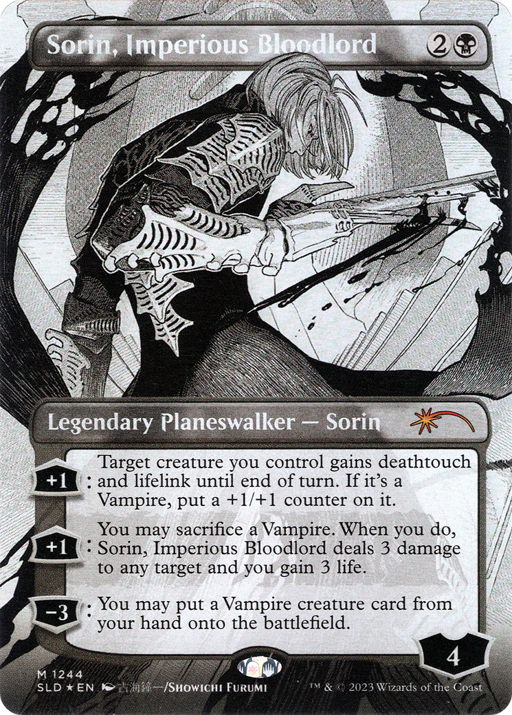 Sorin, Imperious Bloodlord (SLD-1244) - Secret Lair Drop (Borderless) Foil - Premium MTG Single from Wizards of the Coast - Just $1.89! Shop now at Game Crave Tournament Store