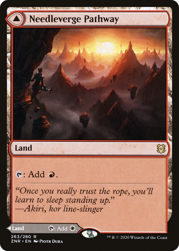 Needleverge Pathway // Pillarverge Pathway (ZNR-263) - Zendikar Rising Foil - Premium MTG Single from Wizards of the Coast - Just $0.79! Shop now at Game Crave Tournament Store
