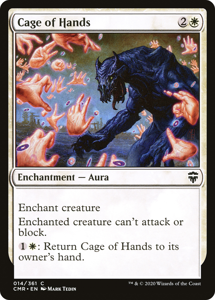 Cage of Hands (CMR-014) - Commander Legends - Premium MTG Single from Wizards of the Coast - Just $0.25! Shop now at Game Crave Tournament Store