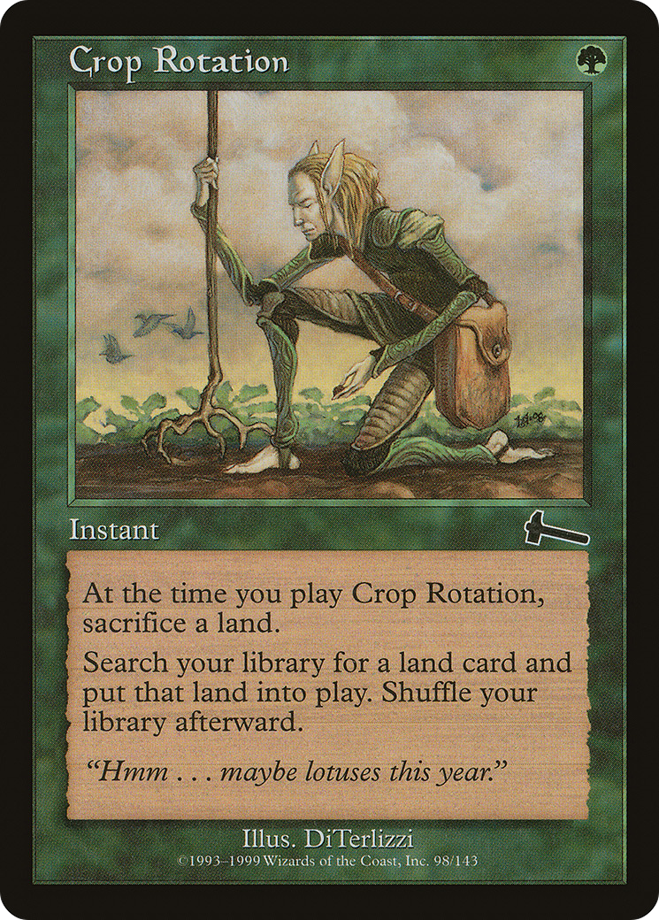 Crop Rotation (ULG-098) - Urza's Legacy - Premium MTG Single from Wizards of the Coast - Just $3.06! Shop now at Game Crave Tournament Store