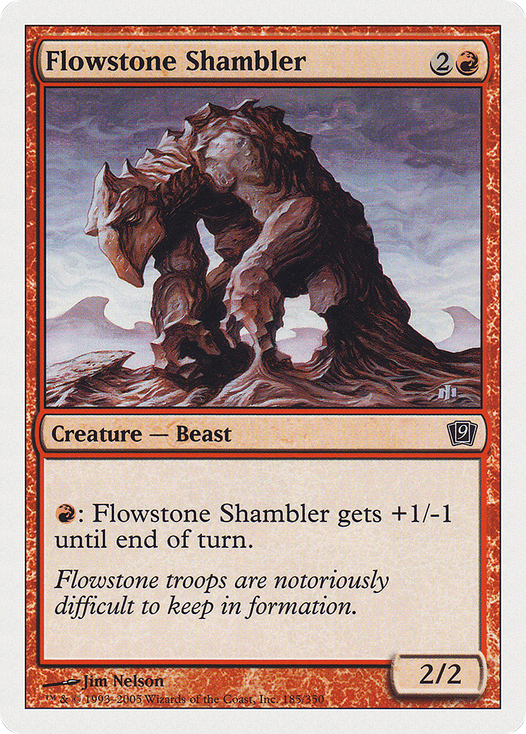 Flowstone Shambler (9ED-185) - Ninth Edition - Premium MTG Single from Wizards of the Coast - Just $0.25! Shop now at Game Crave Tournament Store
