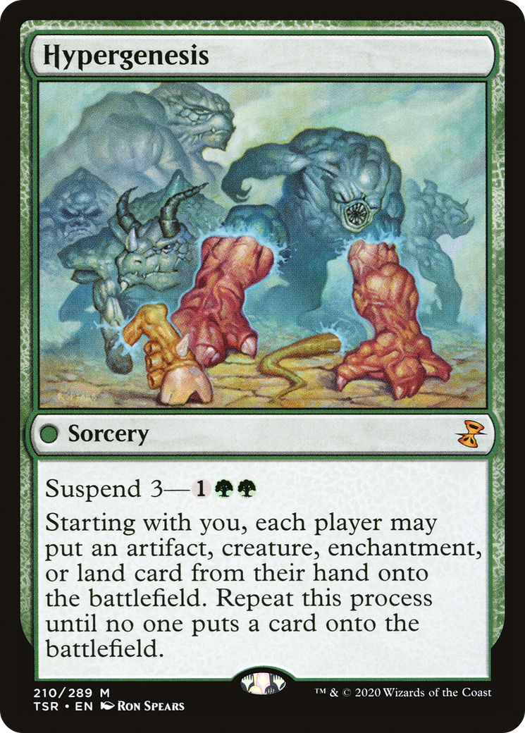 Hypergenesis (TSR-210) - Time Spiral Remastered Foil - Premium MTG Single from Wizards of the Coast - Just $0.60! Shop now at Game Crave Tournament Store