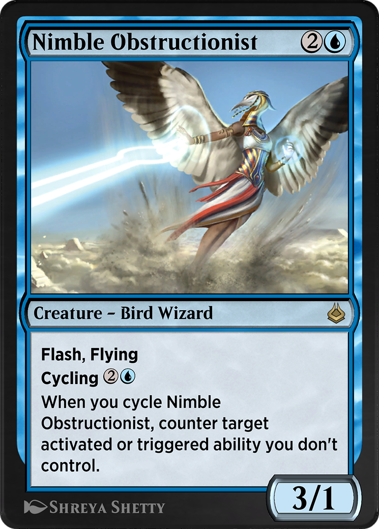 Nimble Obstructionist (AKR-071) - Amonkhet Remastered - Premium MTG Single from Wizards of the Coast - Just $0! Shop now at Game Crave Tournament Store