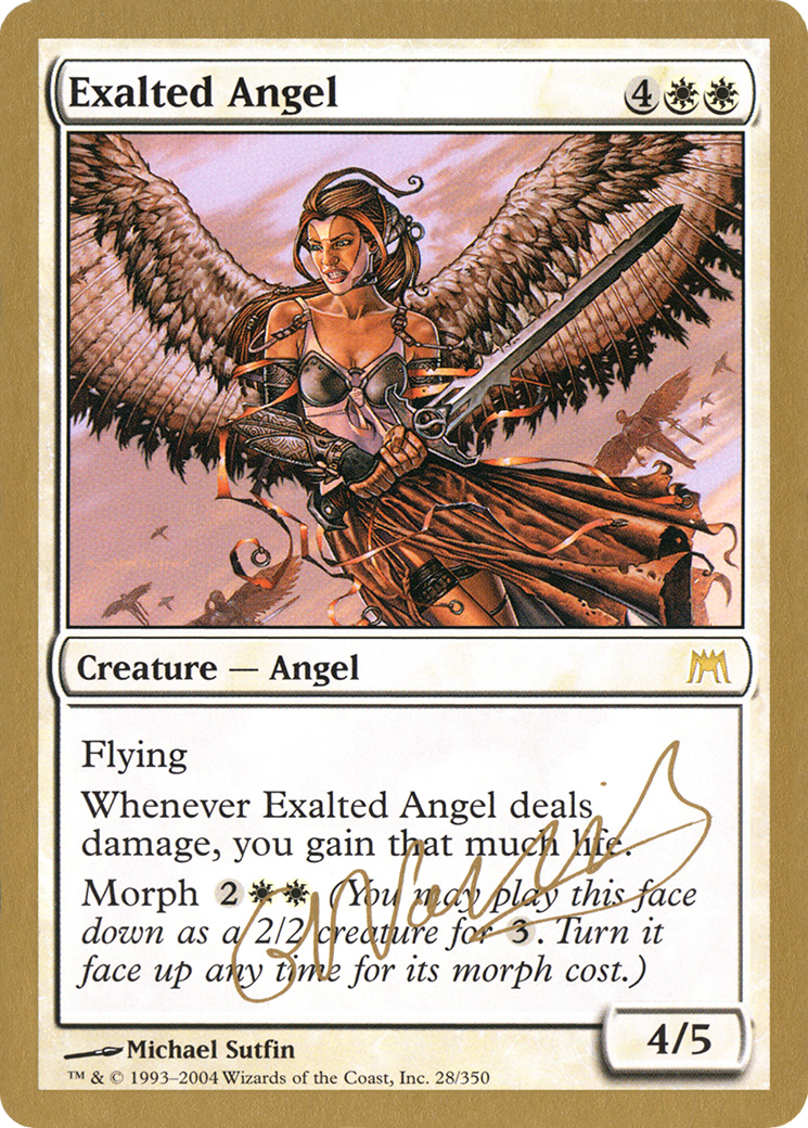 Exalted Angel (WC04-GN28) - World Championship Decks 2004 - Premium MTG Single from Wizards of the Coast - Just $2.55! Shop now at Game Crave Tournament Store