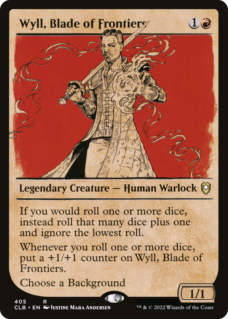 Wyll, Blade of Frontiers (CLB-405) - Commander Legends: Battle for Baldur's Gate: (Showcase) - Premium MTG Single from Wizards of the Coast - Just $0.08! Shop now at Game Crave Tournament Store