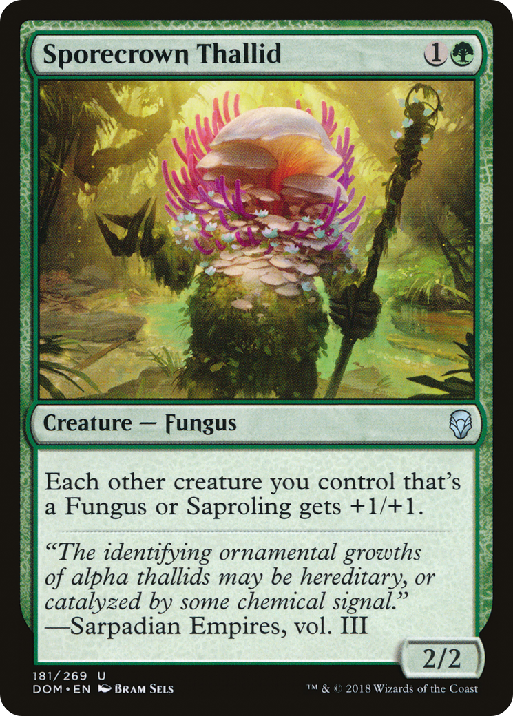 Sporecrown Thallid (DOM-181) - Dominaria - Premium MTG Single from Wizards of the Coast - Just $0.08! Shop now at Game Crave Tournament Store