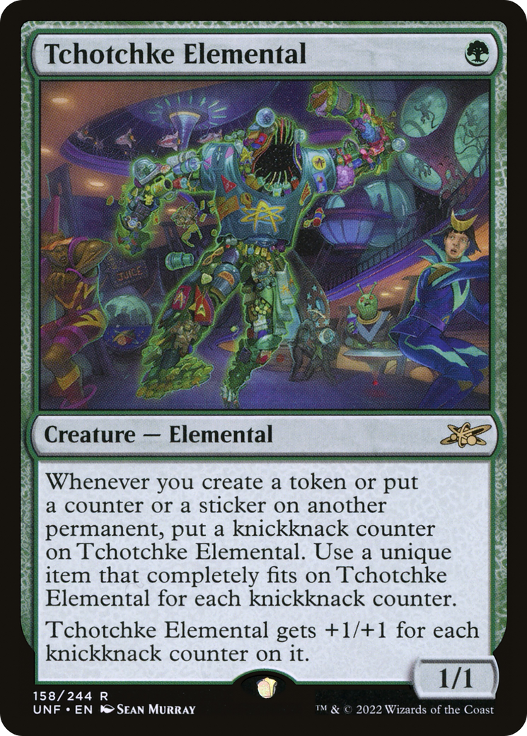 Tchotchke Elemental (UNF-158) - Unfinity Foil - Premium MTG Single from Wizards of the Coast - Just $0.08! Shop now at Game Crave Tournament Store