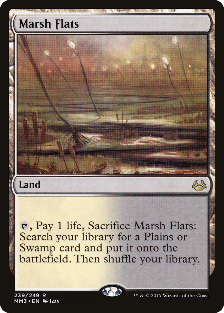 Marsh Flats (MM3-239) - Modern Masters 2017 - Premium MTG Single from Wizards of the Coast - Just $6.03! Shop now at Game Crave Tournament Store