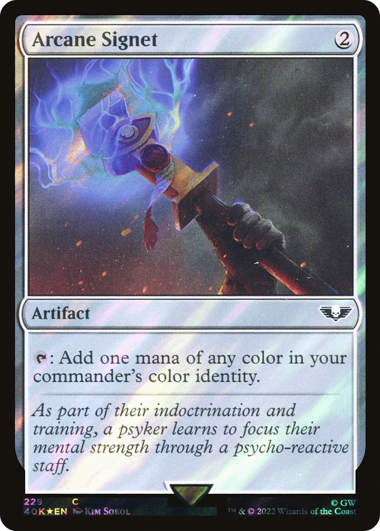 Arcane Signet (40K-229★) - Warhammer 40,000 Commander Foil - Premium MTG Single from Wizards of the Coast - Just $1.05! Shop now at Game Crave Tournament Store