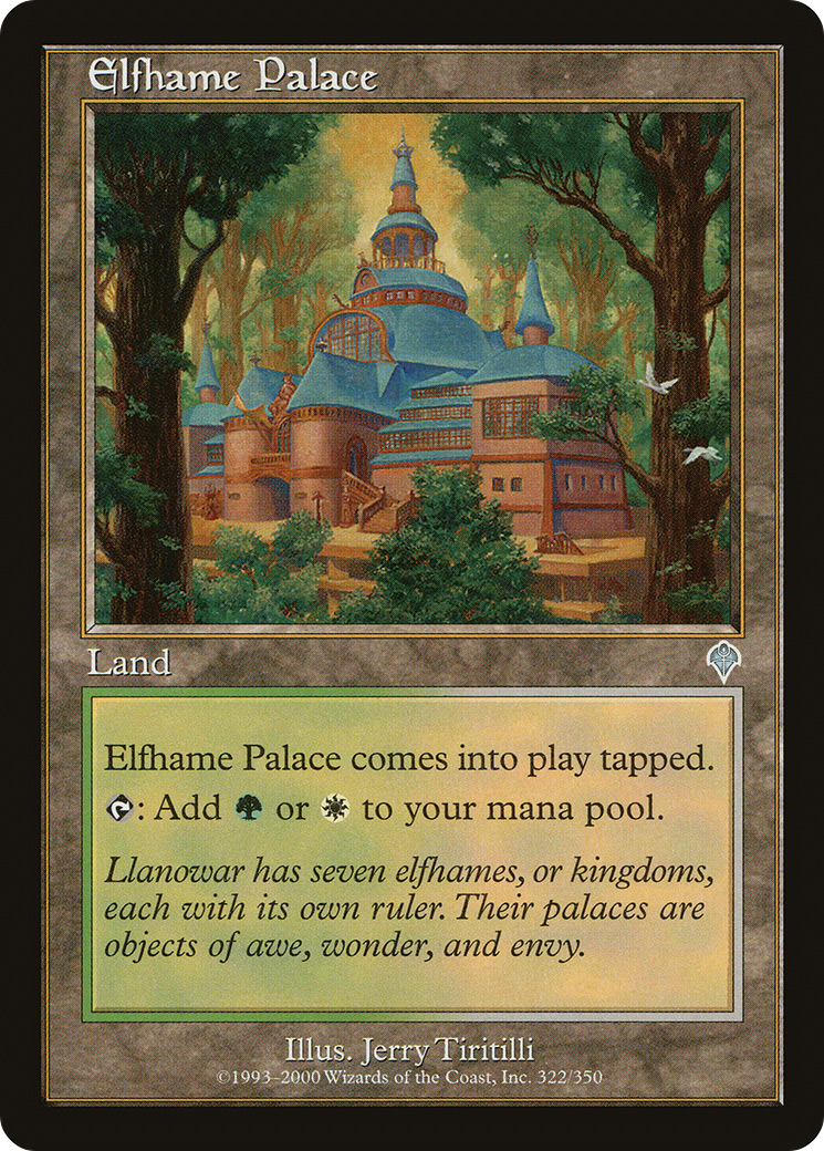 Elfhame Palace (INV-322) - Invasion - Premium MTG Single from Wizards of the Coast - Just $0.08! Shop now at Game Crave Tournament Store
