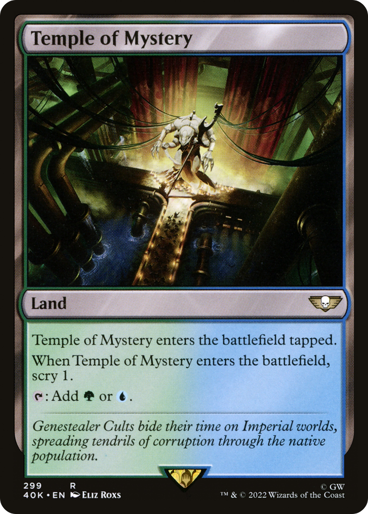 Temple of Mystery (40K-299) - Warhammer 40,000 Commander - Premium MTG Single from Wizards of the Coast - Just $0.08! Shop now at Game Crave Tournament Store