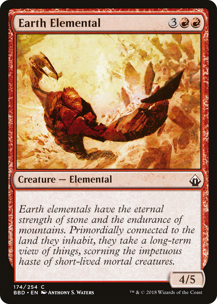 Earth Elemental (BBD-174) - Battlebond Foil - Premium MTG Single from Wizards of the Coast - Just $0.08! Shop now at Game Crave Tournament Store